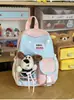 Nueva mochila infantil linda con bloques de colores para niños y niñas, bolsa escolar ligera y versátil para niños de preescolar de 3 a 6 años.