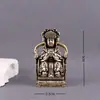Latón Retro Emperador y Emperatriz de Jade Buda Estatua Cobre Pequeños Adornos Escritorio de Oficina Artesanías