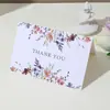 Cartão de agradecimento dobrado de cartão branco 300g em estoque do fabricante conjunto de envelopes de cartão de saudação criativo para feriado aniversário personalização transfronteiriça