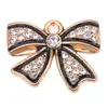 Accesorios para Lazo Colgante Creativo Punto Único para Colgar Diamante con Aceite Goteando Accesorios de Joyería de Aleación Aretes Pulsera Collar DIY Lote