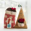 Calcetines de terciopelo coral con bordado de dibujos animados tridimensionales, calcetines navideños para padres e hijos, calcetines para dormir, calcetines de toalla de invierno, calcetines de suelo