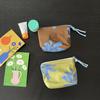 Monedero pequeño de mano con cordón, monedero para tarjetas bancarias, pintalabios, bolso para chicas, llavero, auriculares, funda con cojín de aire para tarjetas