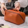 Bolsa Cosmética de PU para Mujer 2025 Nueva Portátil de Gran Capacidad Bolsa Portátil para Guardar Pinceles de Maquillaje Neceser de Viaje