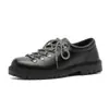 Sapatos Masculinos da Moda Street Novos de Bico Redondo Sapatos de Couro Pequenos Masculinos Estilo Britânico para Caminhada ao Ar Livre Camurça Casual Sapatos Derby Z603