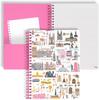 Cuaderno de bobina de color para pintura al óleo de flores personalizado transfronterizo diario de espiral cuenta de mano de estudiante plan este ins