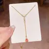 Colar Quadrado Pequeno de Zircônia Ultra Brilhante Estilo Coreano para Mulheres, Luxo Leve, Elegante, Corrente de Clavícula de Aço Titânio de Alta Qualidade, Atacado