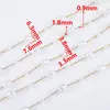 Geométrico Perla Acero Inoxidable Cadena de Bolas Ovaladas Transfronterizo DIY Accesorios de Cadena para Niñas Venta al por Mayor Horquilla Ropa Pulsera