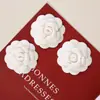 Flor Branca Pequena Fragrância Camélia Broche de Joia Corsage Casual de Alta Qualidade Versátil Acessórios de Embalagem para Presente
