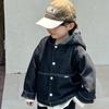 Conjunto de duas peças de jaqueta e calça infantil para meninos e meninas, primavera e outono, 2025