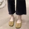 Zapatos de Cuero Plisado Estilo Francés para Mujer, Nuevo Modelo Primavera/Verano 2026, Suela Suave, Antideslizantes, Mocasines Cómodos sin Cordones