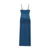 Aliexpress 2025 Outono Novo Estilo Europeu e Americano Elegante Sexy Justo Malha de Seda Costura Vestido Longo 5039814