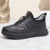Invierno Nuevo Estilo Forro de Felpa Engrosado Cálido de Caña Alta Zapatos de Algodón para Hombre Suela Gruesa Impermeable Botas de Nieve a Prueba de Frío Zapatos de Algodón para Hombre
