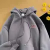 Moletom com Capuz Americano para Homens e Mulheres Primavera e Outono Oversize Tendência Marca Roupas Masculinas 2024 Novo Casaco com Capuz Simples