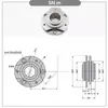 Cojinete Amortiguador de Disco Plano Giratorio 360 Grados Bisagra Hueca Grande Superior Par de Bisagra Parada Arbitraria Industrial
