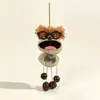 Muñeca de Cáscara de Fruta y Vaina de Frijol Kit de Materiales Hechos a Mano para Bricolaje, Muñeca de Vaina de Frijol Terminada, Colgante de Carrillón de Viento de Fruta