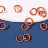 Variedad de metal de color opcional pintura abierta cierre de langosta anillo llavero colgante hecho a mano accesorios de joyería DIY