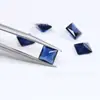Quadrado Ângulo Reto Azul Pedra Bruta Nano Atacado 2*2-10*10mm Quadrado Fundo Pontiagudo Azul Nano Resistente a Alta Temperatura Pedra Preciosa