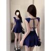 Vestido Camisola Sexy de Deseo Puro con Tirantes Descubiertos para Mujer, Nuevo Vestido de Verano Ajustado con Diseño Nicho en A