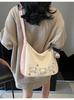 Bolsa Tote com Estampa de Desenho Animado Transfronteiriça 2025 Verão Nova Moda Coreana Bolsa de Ombro de Grande Capacidade Bolsa Versátil de Axila
