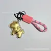 Llavero de Caballo de Dibujos Animados con Forma de Corazón, Concha de Agua Oro Puro, Colgante de Enriquecimiento Inmediato, Regalo de Bienestar Empresarial, Accesorio Decorativo al por Mayor