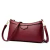 Bolsas Bolsas para Mujer 2025 Nuevo Cuero Suave de Alta Calidad Versátil Moda Bolso para Mamá de Mediana Edad Bolso de Hombro Cruzado de Nicho