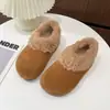 Zapatos Birkenstock de Nieve para Exteriores para Mujer Invierno Algodón 2026 Cálidos Nuevos Diseño Engrosado con Felpa Lana de Cordero