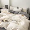 Nuevo Modelo 2025 Juego de Cama de Cuatro Piezas para Todas las Estaciones, Sábana Individual y Funda de Edredón, Juego de Cama de Tres Piezas de Algodón Puro No Algodón para Dormitorio
