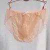 Ropa interior de encaje para hombre Triángulo sin costuras Sexy talla grande Malla Negra Rosa Verano Transparente Delgada Bolsillo
