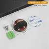 Acero Inoxidable Tortuga Superior Pinza de Puerta Ventosa Perforadora/Sin Perforación Goma Semicírculo Magnético Tope de Puerta Pinza de Puerta Espesado Tope de Puerta Golpe