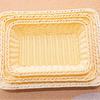 Cesta de Armazenamento de Rattan Sintético para Diversos, Alimentos Sazonais, Banho, Cozinha, Bancada, Utensílios Domésticos, Cesta de Armazenamento Empilhável, Artesanato Rural, Proteção Ambiental