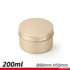 Lata de Aluminio de 200 ml al por Mayor 80*50 mm Caja de Aluminio Cera para el Cabello Aceite para el Cabello Acondicionador Perfume Cera para Automóviles Lata de Aluminio Venta Directa