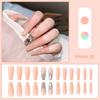 Esmalte de uñas exclusivo transfronterizo Parche de uña postiza de cuadros con pedrería Día de San Valentín ventas directas de fábrica de esmalte de uñas