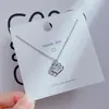 Diseño de moda sentido acero de titanio collar mujeres no se desvanece red popular cadena de clavícula temperamento lujo ligero nicho collar joyería al por mayor