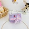 Nova bolsa infantil pequena menina arco pérola bolsa moda elegante princesa ombro crossbody moeda bolsa