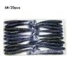 T-tail de duas cores 20 Isca Macia 7cm/2G slot para anzol dupla face Isca Luya isca de pesca ao ar livre comida para peixe atacado