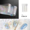Estilo japonês e coreano Nail Art Star Transfer Paper ins Style Marble Pattern White Star Transfer Sticker Nail Sticker Jóias