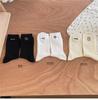 Calcetines de Primavera y Verano Calcetines Japoneses Ins de Color Alto Patrón Vertical Calcetines de Dibujos Animados Color Sólido Calcetines de Perro AB Calcetines de Tubo Medio para Mujer