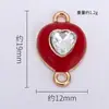 Accesorios DIY Colgante Nuevo Corazón Simple Ins Europeo y Americano Aleación con Goteo de Aceite Colgante Individual Joyería Collar Pulsera Pendientes
