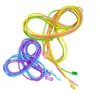 Cuerda para Saltar de Color Gelatina sin Mangos para Niños Cuerda para Saltar Estándar de Aptitud Física para Estudiantes de Primaria y Secundaria Cuerda para Saltar de Color para Examen de Prueba Física Infantil