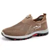 Comercio Exterior Feiwei Zapatos de Hombre Talla Grande 2025 Transfronterizo Temu Generación Tiburón Zapatos Casuales Suela Suave Malla Transpirable Zapatos Deportivos