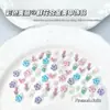 Acessórios Coloridos de Liga de Flor para Nail Art, Tulipas Tridimensionais Pintadas por Spray, Camélias, Borboletas, Pequenas Decorações Frescas para Nail Art