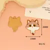 Gato que Pinga Óleo Acessórios de Joias em Liga DIY Colar Pulseira Brincos Acessórios de Cabelo Pingente Chaveiro Pingente para Bolsa