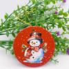 Pingente redondo de porcelana de Natal 2024 3 polegadas pingente de cerâmica para sublimação pingente de porcelana branca em forma de coração personalizado
