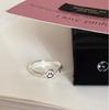 Diseño de Nicho de Alta Calidad Sentido de Diseño de Cara Sonriente Anillo Ajustable de Apertura Anillo para Dedo de Industria Pesada Simple Versátil para Todas las Ocasiones Producto Nuevo
