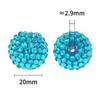 Bolas de diamantes de imitación acrílicos de 20 mm con diseño de estrellas, ideal para manualidades, para la industria pesada, con cuentas, para teléfono móvil, accesorios de joyería