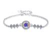 Pulseira de Prata Esterlina S925 Venda Quente Transfronteiriça Design de Nicho Fashionable Joias de Moissanita de Alta Qualidade Fábrica de Origem Atacado