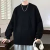 Venta Caliente Transfronteriza Directo de Fábrica Invierno Nueva Moda Casual Suéter de Cuello Redondo Suéter de Punto Holgado Suéter