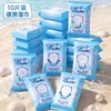 10 toallitas húmedas para limpieza de bebés. 10 toallitas húmedas desechables no tejidas. Bolsa pequeña de regalo en línea.