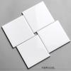 Color nórdico biselado cuadrado ladrillo de pan pequeño ladrillo blanco 100x 100 cocina baño supermercado color sólido ladrillo pared ladrillo