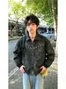 Chaqueta de motociclista estilo granero con remaches estilo americano transfronteriza para hombre, primavera y otoño, diseño de alta costura moderno, abrigo elegante y genial con cuello alto